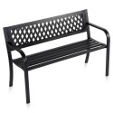 Metallist aiapink, must, 119x45x76 cm