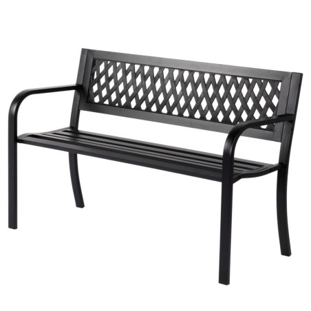 Metallist aiapink, must, 119x45x76 cm
