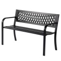 Metallist aiapink, must, 119x45x76 cm
