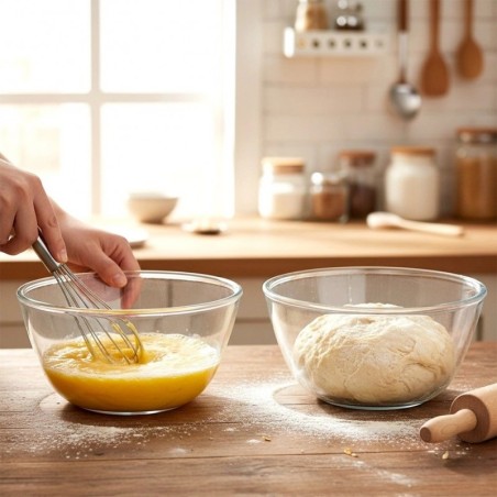 Klaasist salatikauss 17 cm, 1 liitrit 2 tk. | FreshDesign.ee