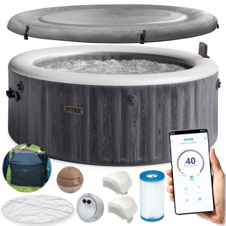 Täispuhutav hüdromassaažiga SPA 4 inimesele INTEX 28440NP