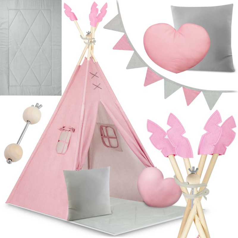 Tipi telk lastele- roosa
