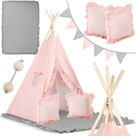 Tipi telk lastele  - heleroosa