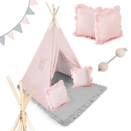 Tipi telk lastele  - heleroosa