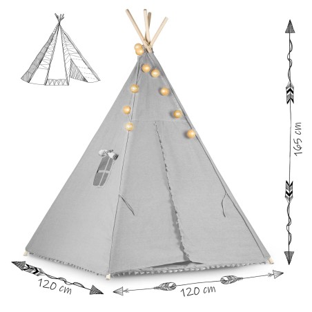 Tipi telk lastele Nukido tuledega - hall