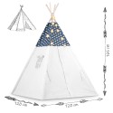 Tipi telk lastele Nukido tuledega - tumesinine