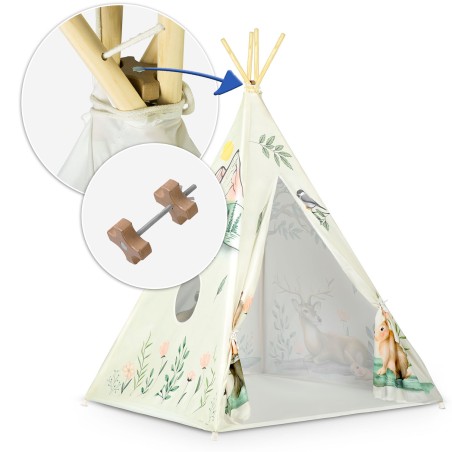 Tipi telk lastele - beež