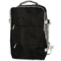Reisikott lennukile veekindel USB-kaabel 45x16x28cm must