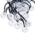 7m 50LED soe valge päikesepatareiga aiatuled