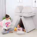 Suur kokkupandav mooduldiivan lastele DIY, 8 pehmet patja - hall 