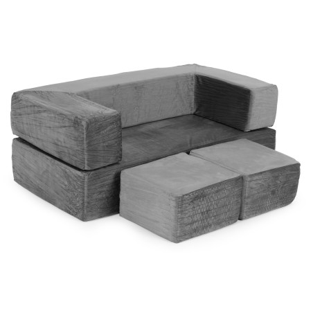 Modulaarne kokkupandav diivan lastele DIY 4 pehmet patja - hall