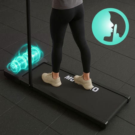 Kodune elektriline jooksulint käsipuudega kõnnipadjaga treeningu jooksulint laua all 10 km/h, MOVEPRO