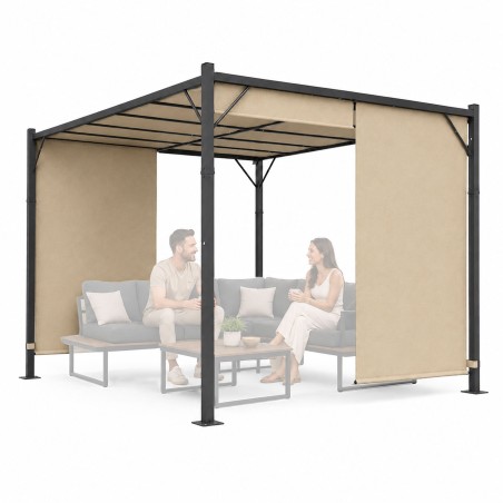 Aia pergola terrass 3x4 m terasest vaatetorn beež 