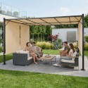 Aia pergola terrass 3x4 m terasest vaatetorn beež 