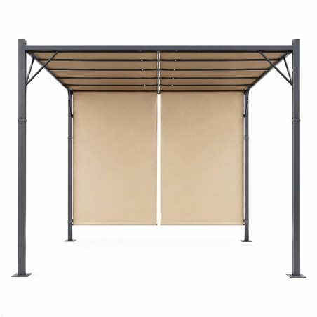 Aia pergola terrass 3x4 m terasest vaatetorn beež 