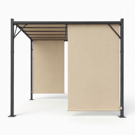 Aia pergola terrass 3x4 m terasest vaatetorn beež 