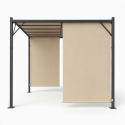 Aia pergola terrass 3x4 m terasest vaatetorn beež 