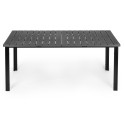 Suur 8-kohaline aialaud 180×90 cm siseõue ja aia jaoks – hall lauaplaat 