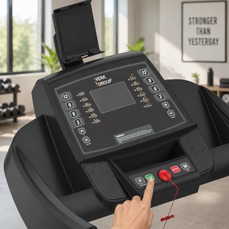 Kodune kokkuklapitav elektriline jooksurada, reguleeritav kaldenurk, kandevõime 135 kg, kiirus 16 km/h