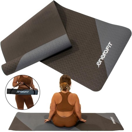 JOOGA- JA FITNESSMATT TPE libisemisvastane HALL-MUST ENERO FIT