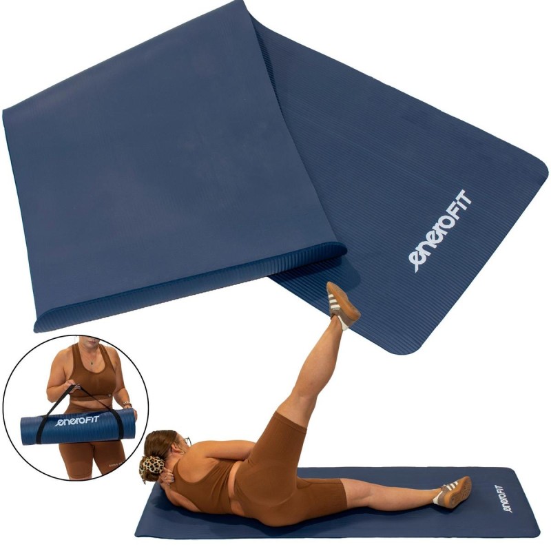 FITNESS MATT NBR libisemisvastane 183x60x1cm SININE + ENERO FIT KATE