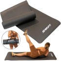 FITNESS MATT NBR libisemisvastane 183x61x1,5cm MUST + ENERO FIT KATE