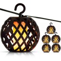 Päikesepatareiga tulekuulid 7 cm, 5 tk (IP44 LED)