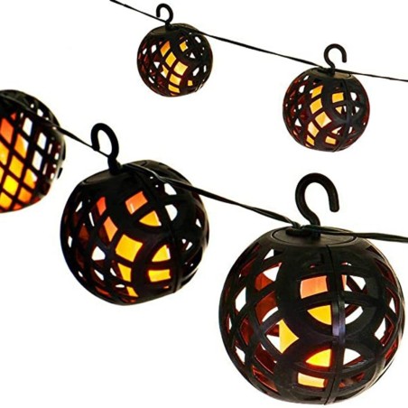 Päikesepatareiga tulekuulid 7 cm, 5 tk (IP44 LED)