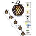 Päikesepatareiga tulekuulid 7 cm, 5 tk (IP44 LED)