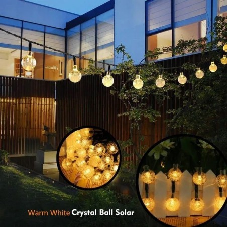 Päikesekett Garland aiavalgusti SG033 4,9 m 40 LED – soe valge