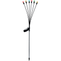 Päikeselamp aeda 6 LED 72 cm värvilised pallid