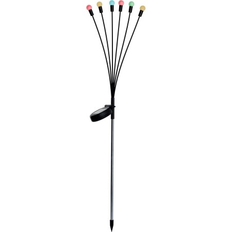 Päikeselamp aeda 6 LED 72 cm värvilised pallid