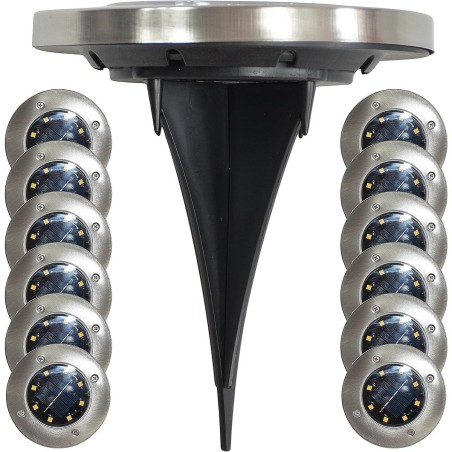 Päikese maasse löödav lamp 8 LED SMD, 12 tk