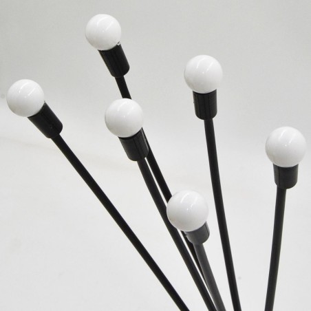 Päikese lamp 6 LED, 72 cm, külm valge – tuules tantsivad pallid