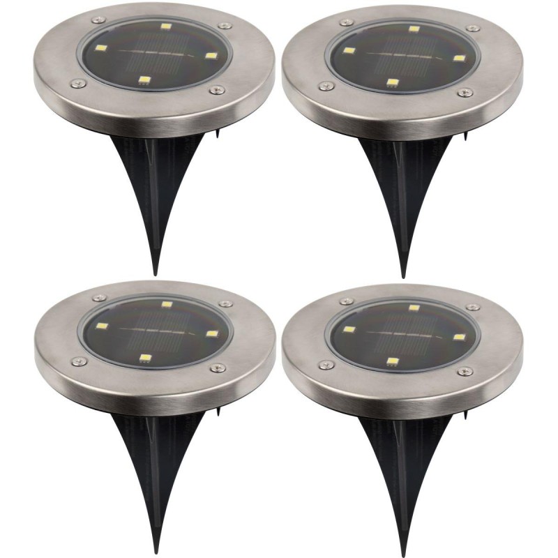 Päikeselamp maasse 4 LED SMD – komplekt 4 tk (26313)