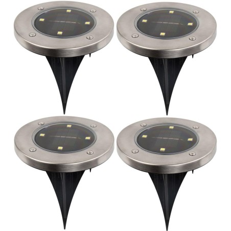 Päikeselamp maasse 4 LED SMD – komplekt 4 tk (26313)