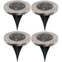 Päikeselamp maasse 4 LED SMD – komplekt 4 tk (26313)