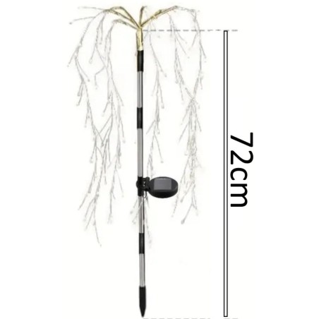 Päikeseenergia puu ilutulede lamp 72 cm, 120 LED