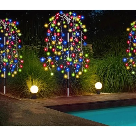 Päikeselamp ilutulestik puu 72 cm, 120 LED