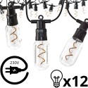 Välivanik LED 12 spiraalset pirni 6,3 m 230 V