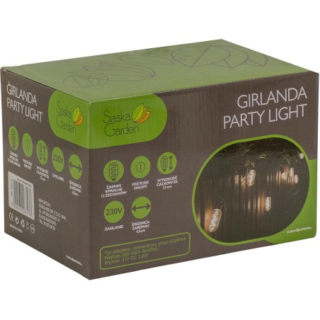 Välivanik LED 12 spiraalset pirni 6,3 m 230 V