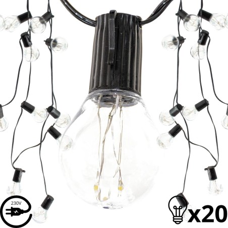 PEOVALGUS VÄLIS GARLAND 20 PINNID 100LED 5,8M 230V