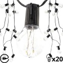PEOVALGUS VÄLIS GARLAND 20 PINNID 100LED 5,8M 230V