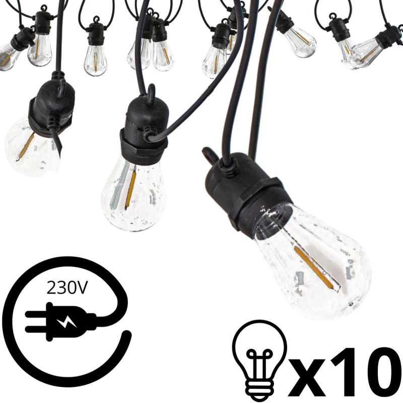 Aiavalgustite vanik Peo valgus välis garland 10 LED pirni, 8 m 230 V