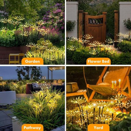 Päikeselamp Dandelion TREE FIREWORKS 72 cm, 60 LED