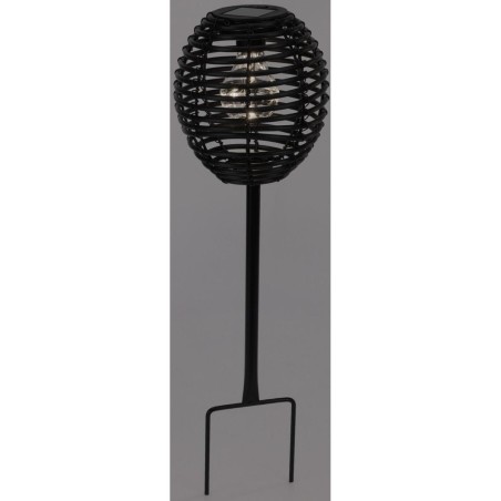 Päikese aiavalgusti Rottan Pall, must, 15 × 52 cm