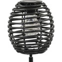 Päikese aiavalgusti Rottan Pall must 15×52 cm – soe valge