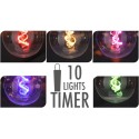 Aiavalgustite vanik Garden garland party 10 LED G80 taimeriga