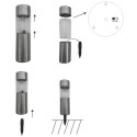 INOX päikeselampide komplekt 6 tk, 4,5 × 15 cm | IP44