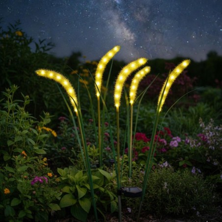 Päikese rohulamp 6 LED 75 cm – IP44 aiavalgusti